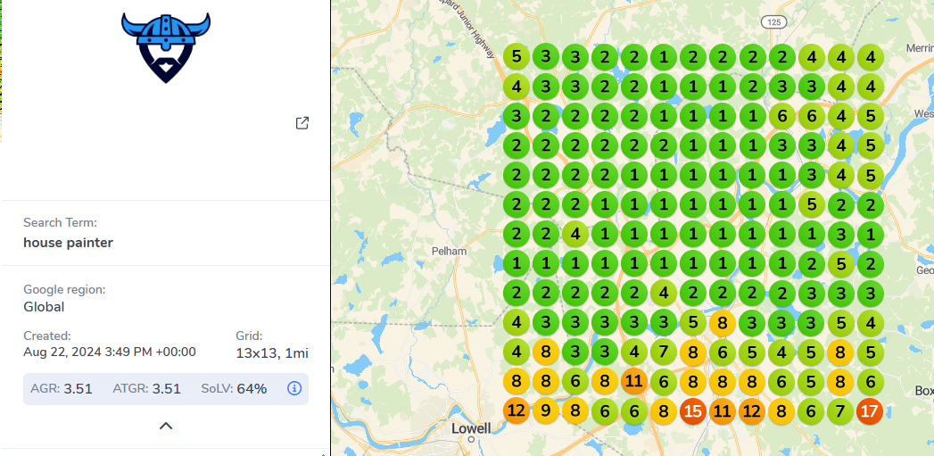 House painter geo-grid after optimization